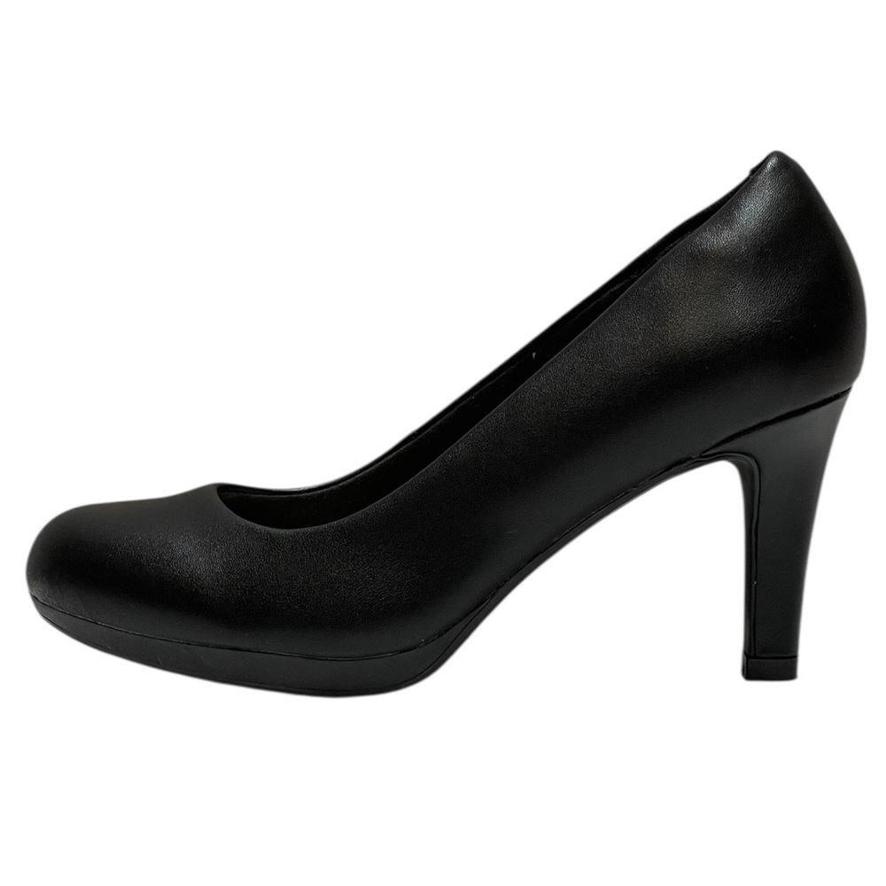 CLARKS AMBYR JOY WOMENS BLACK LEATHER PUMPS SZ 6M EUC - Picture 8 of 14